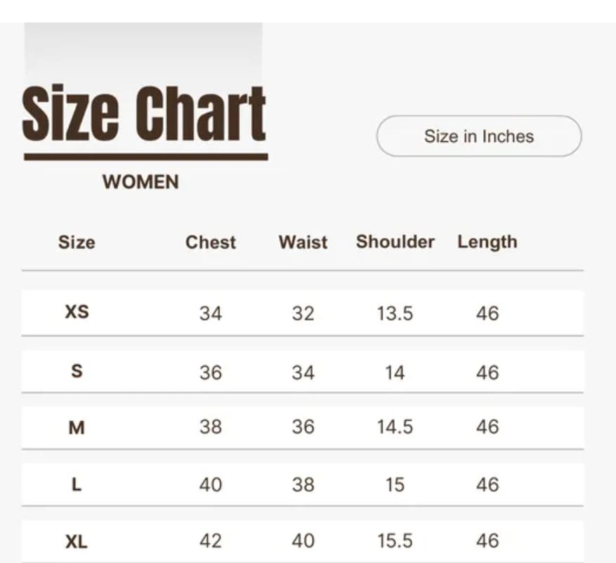 sizechart